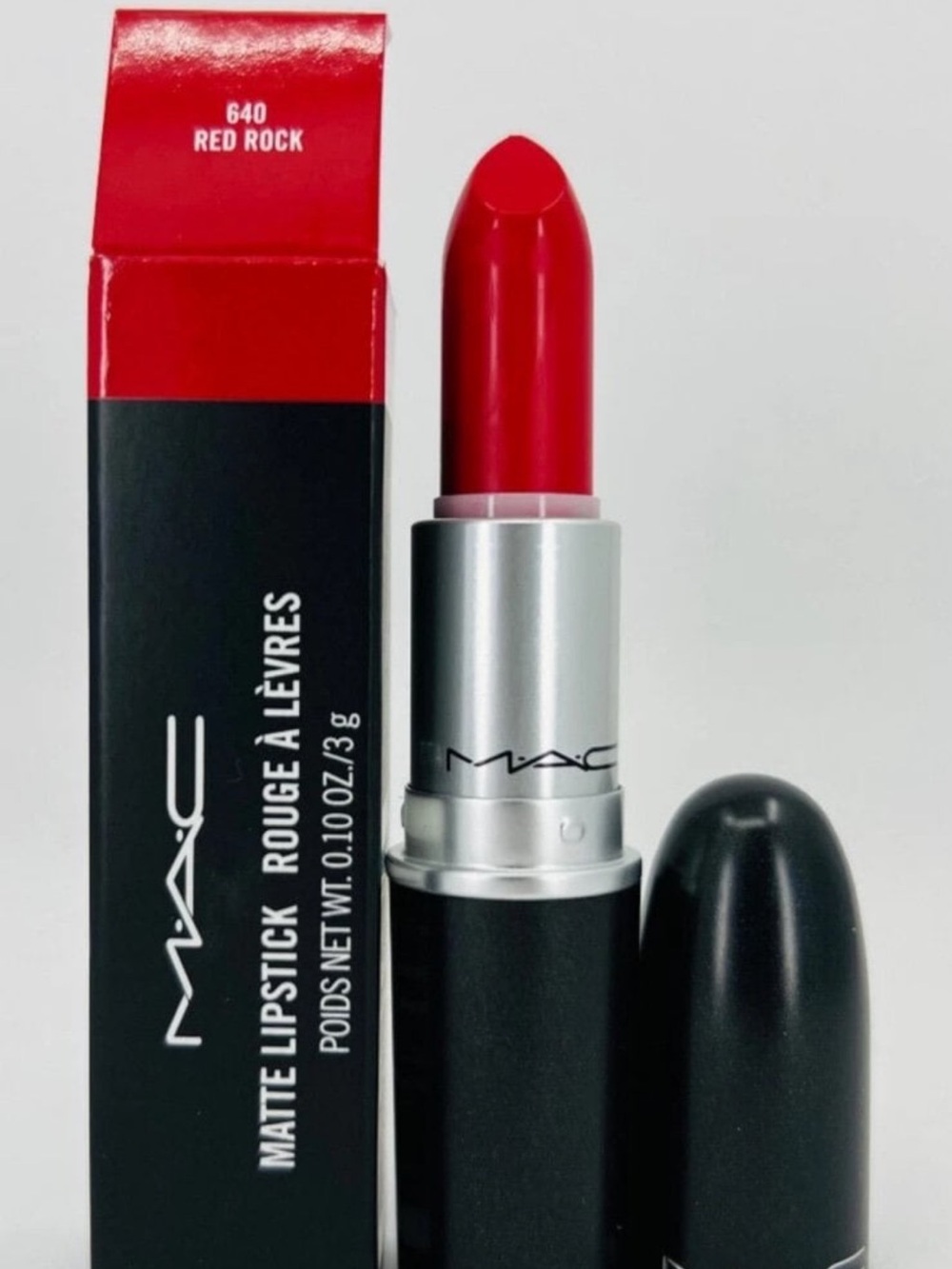 MAC Cosmetics Matte Lipstick — Red Rock 640 (Rich Red)